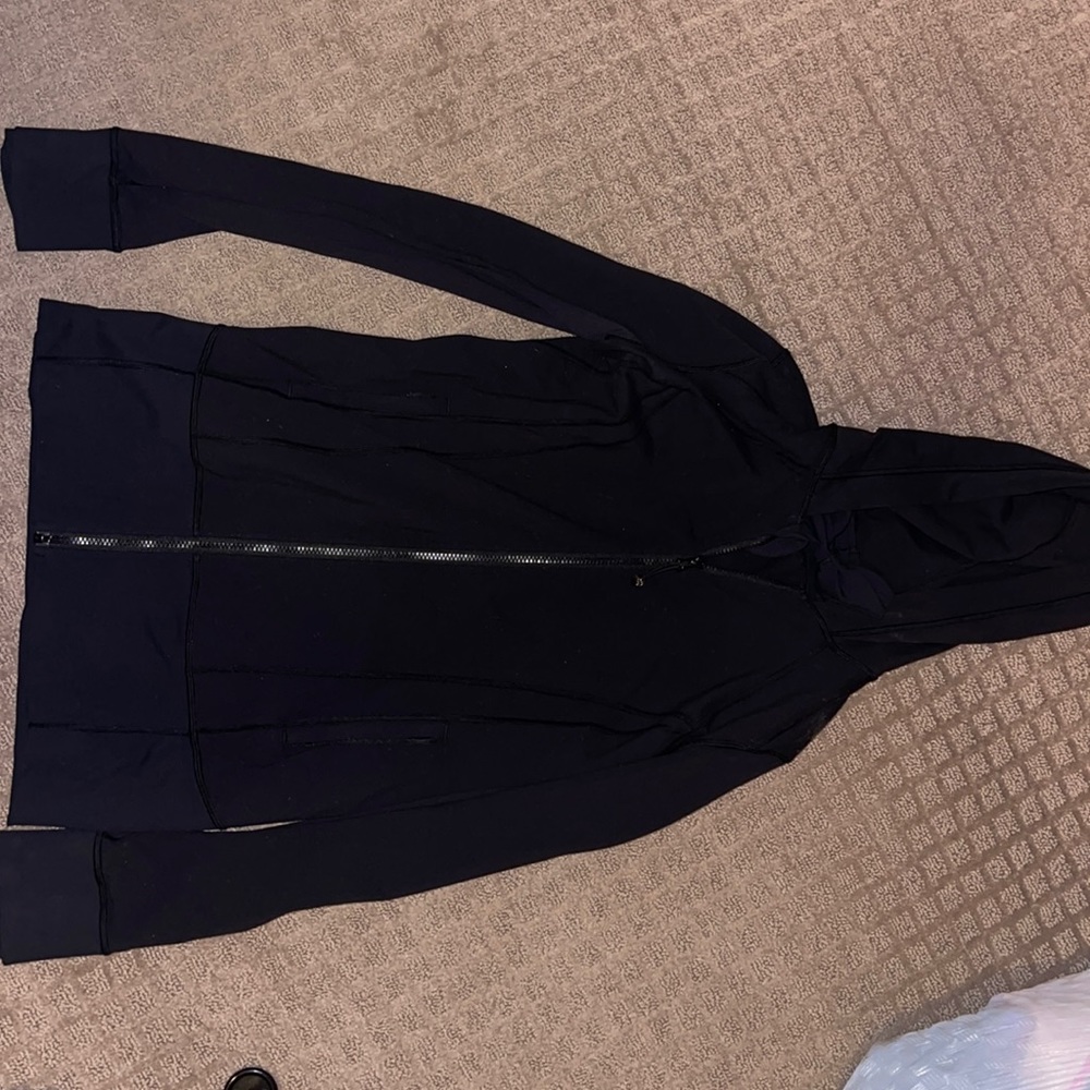 Lululemon lightly worn long zip up jacket